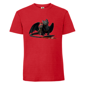 Цветна мъжка тениска- Как да дресираш дракон