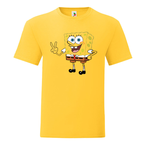 Цветна мъжка тениска- Спондж Боб