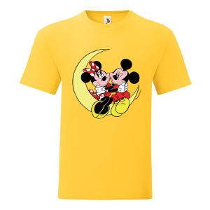 Цветна мъжка тениска- Мики и Мини Маус