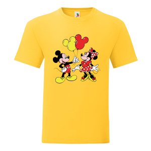 Цветна мъжка тениска- Мини и Мики Маус