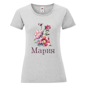 Цветна дамска тениска- Мария - цветя