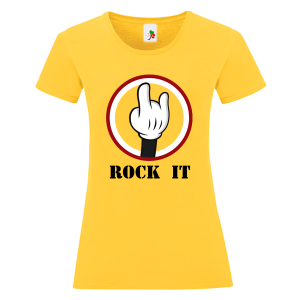 Цветна дамска тениска- Rock it