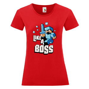 Цветна дамска тениска- Like a Boss