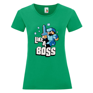 Цветна дамска тениска- Like a Boss