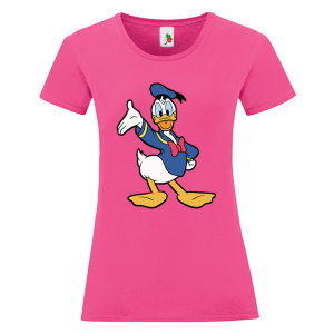 Цветна дамска тениска- Доналд Дък
