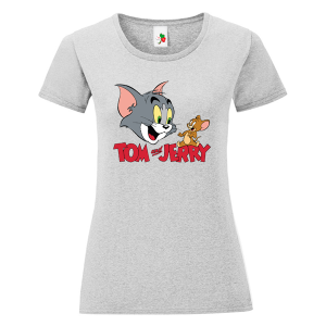 Цветна дамска тениска- Том и Джери