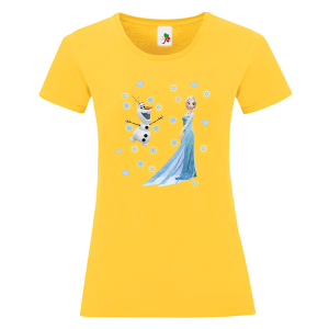 Цветна дамска тениска- Замръзналото кралство, Елза