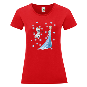 Цветна дамска тениска- Замръзналото кралство, Елза