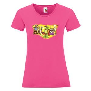 Цветна дамска тениска- Костенурката Франклин