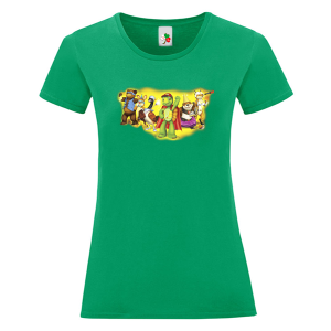 Цветна дамска тениска- Костенурката Франклин