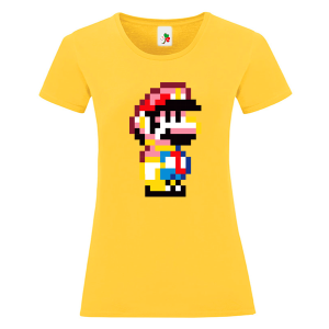 Цветна дамска тениска- Супер Марио