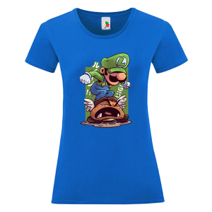 Цветна дамска тениска- Супер Марио