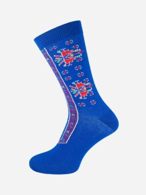 Сини чорапи с народни мотиви