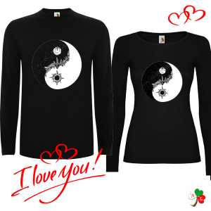 Комплект цветни блузи- Yin and yang