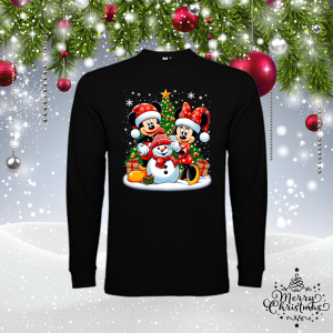 Мъжка коледна блуза - Мики и Мини Маус