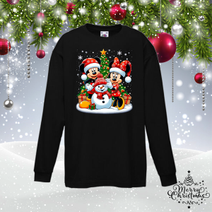 Детска коледна блуза - Мики и Мини Маус