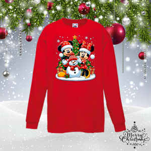 Детска коледна блуза - Мики и Мини Маус