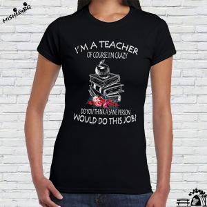 Дамска черна тениска- I am a Teacher